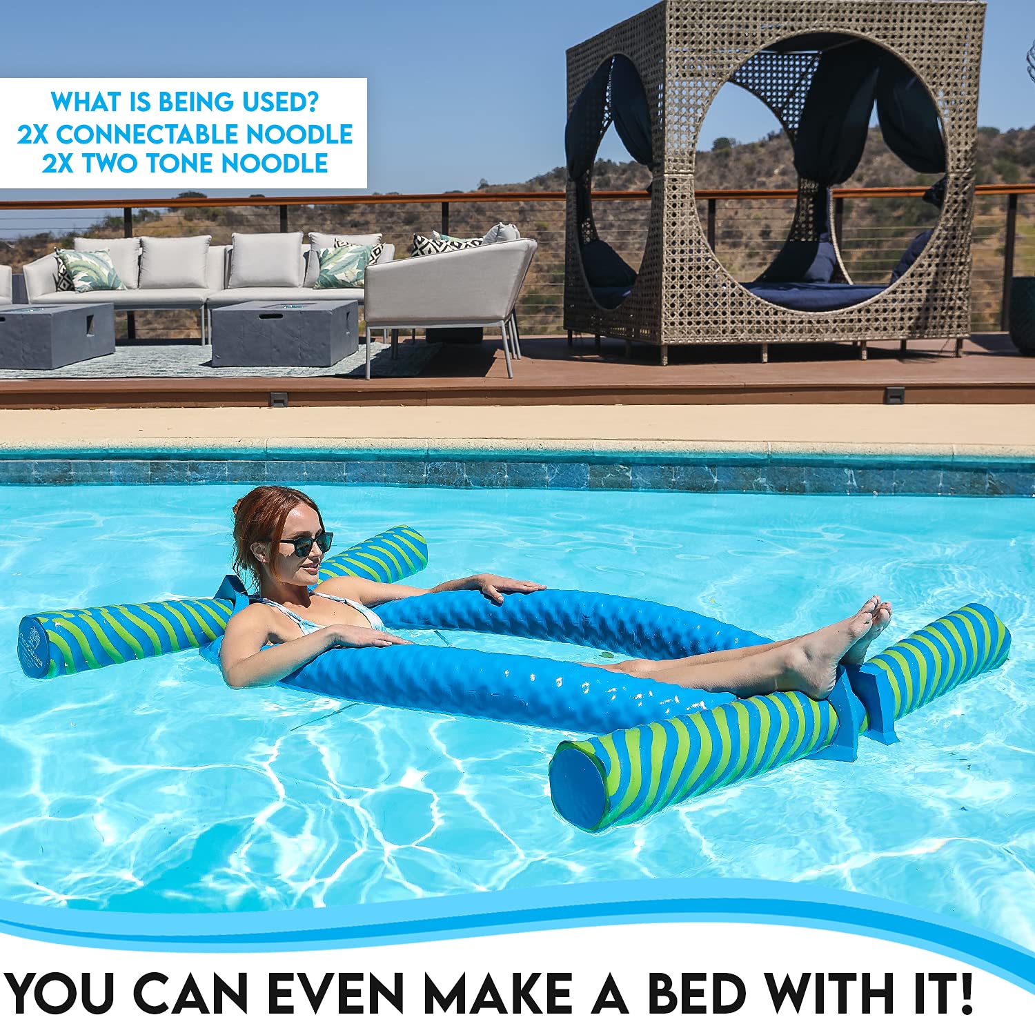 Amazon.com: Cococabana Foam Large Pool Noodles for Pools & Lakes